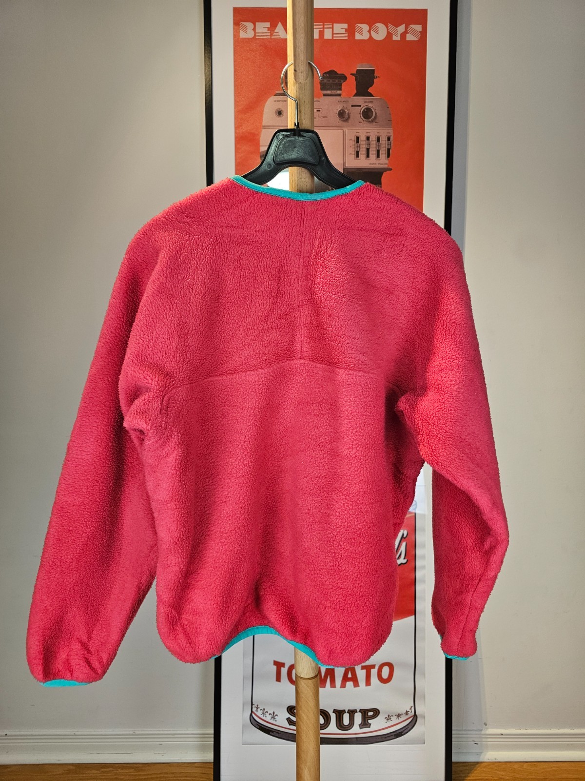 VINTAGE 90' PATAGONIA PINK FLEECE PULLOVER SZ WOMEN'S SMALL MADE IN USA thumbnail 4