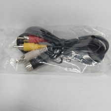 New Sealed Sega Saturn Authentic Original 10 Pin RCA Video Audio Cable