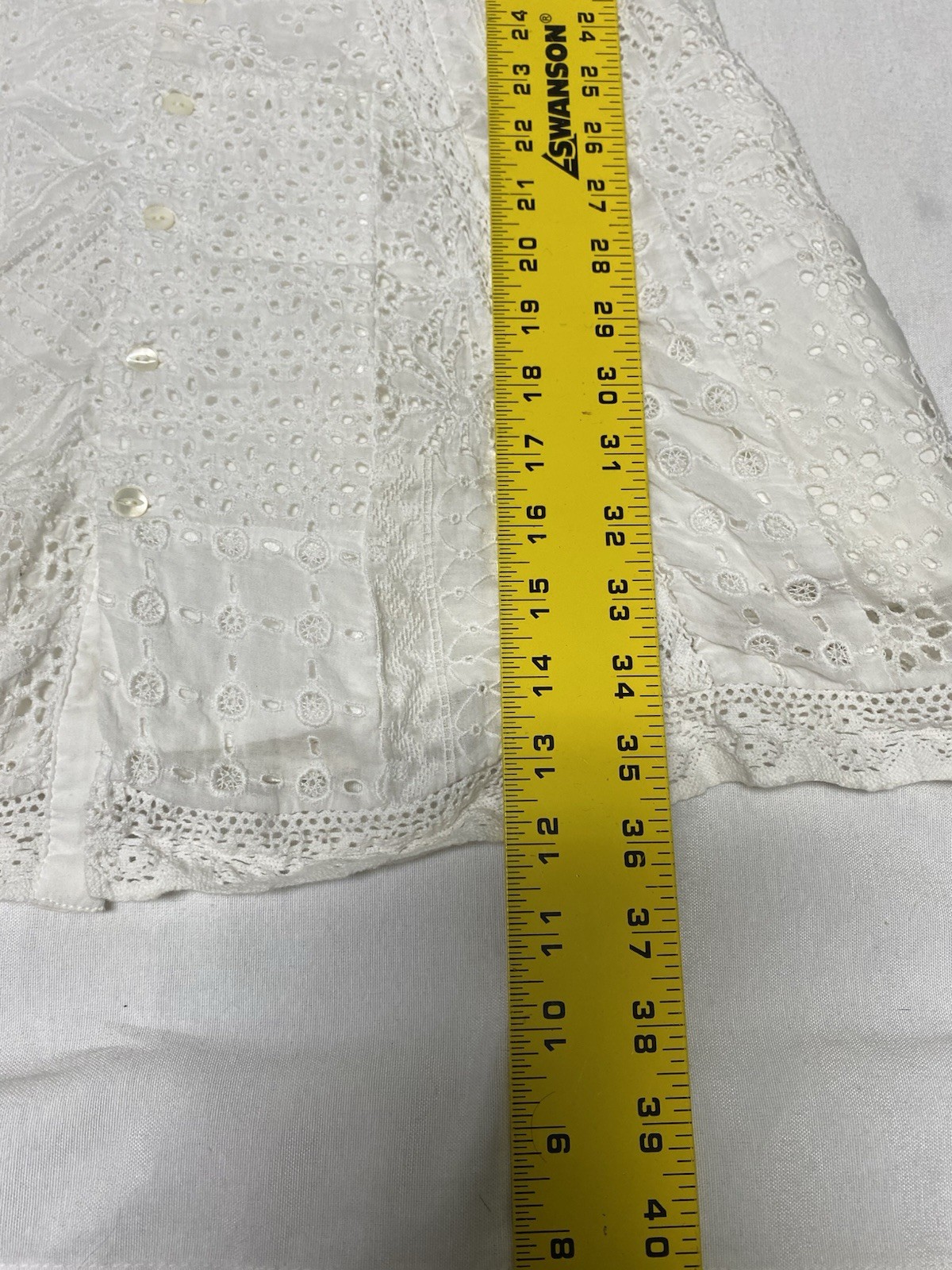 Ralph Lauren White patchwork Eyelet Spaghetti Str… - image 2