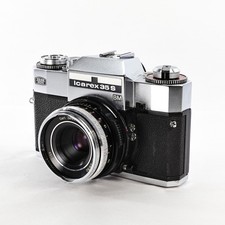 Zeiss Ikon Icarex 35S 35mm SLR Camera Tessar 50mm f/2.8 w/ Case  Cap