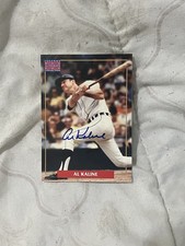 Major League Players Alumni 1996 Al Kaline Tigers Autograph COA MLB Card