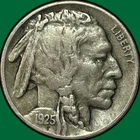 1925 Buffalo Nickel Extremely Fine XF Coin #45083