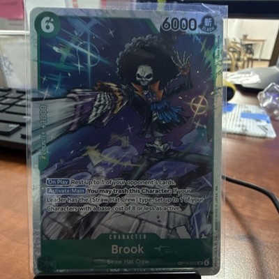 Brook OP15-032 SR Holo 6000 Power 6 Cost One Piece CCG EN Bandai