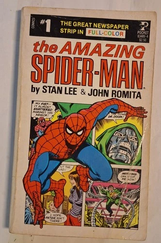 AMAZING SPIDER-MAN NEWSPAPER STRIP PAPERBACK #1, POCKET, PB, MARVEL, 1ST, 1980