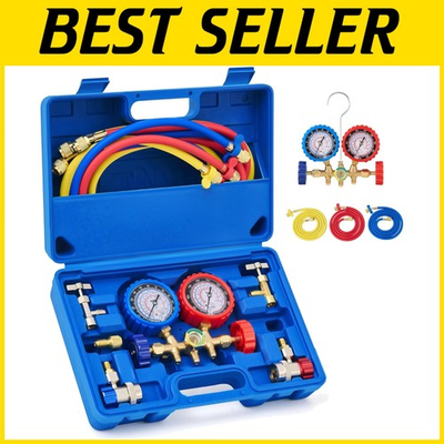 #ad Versatile AC Manifold Gauge Set Wide Compatibility $93.59
