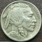 US 1924 Buffalo Nickel  **