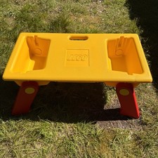 Vintage Lego Table Play Storage Compartment Folding Legs Freestand or Lap tray