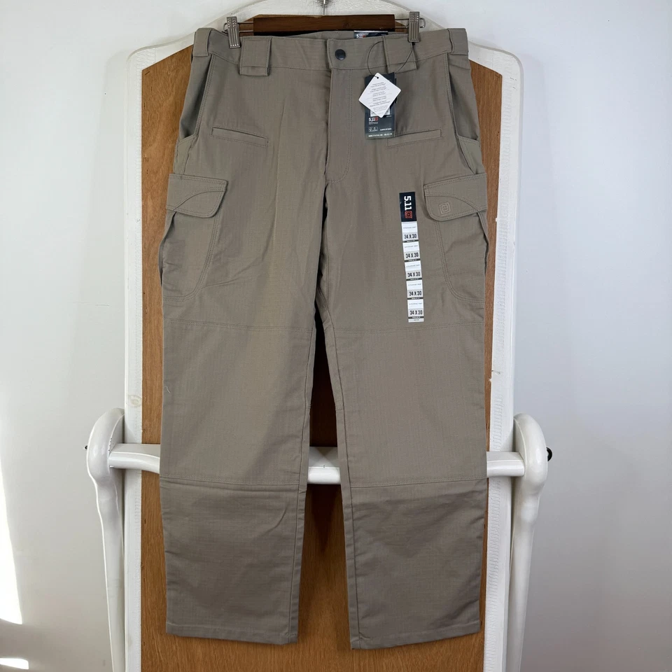 Pantalones tácticos 5.11 para hombre 34x30 Stryke Flex Tec carga utilitaria ropa de trabajo nuevos con etiquetas 1 Foto 2 de 4