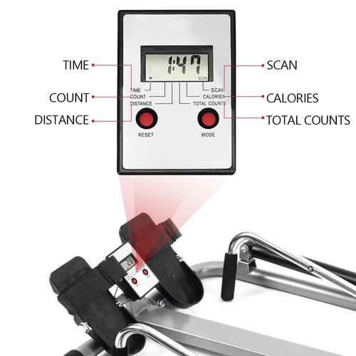 Home Gym Adjustable Exercise Rowing Machine Rower Double Hydraulic Resistance - Picture 3 of 12