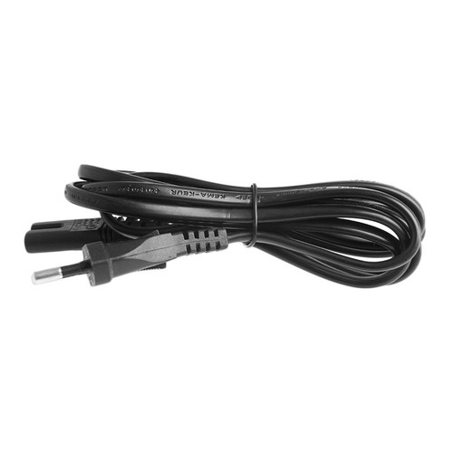 Short C7 To EU European 2-Pin Plug Figure 8 AC Power Cable Lead Cord 1.5M 5Ft - Afbeelding 1 van 6