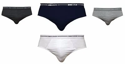 6 SLIP UOMO ENRICO COVERI COTONE BIELASTICO ART. ES1000 ELASTICO ESTERNO MUTANDA