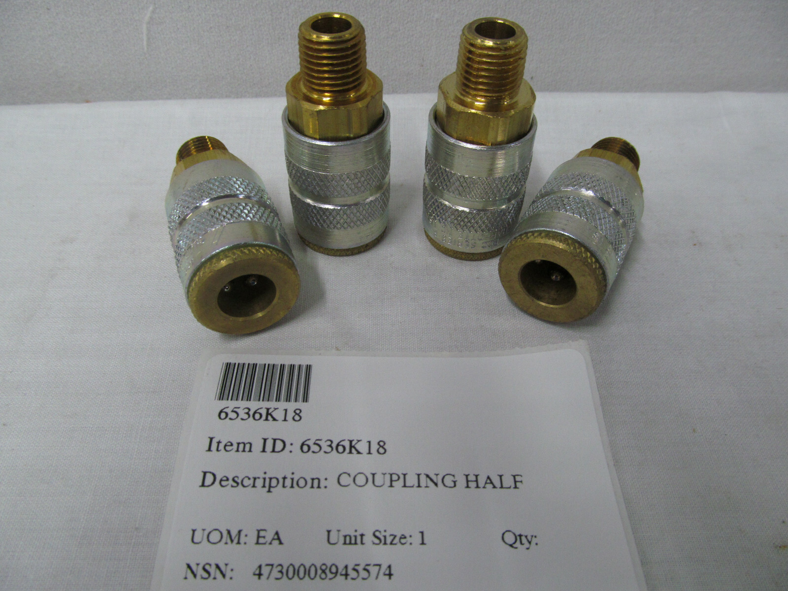 6536K18 QUICK DISCONNECT AIR HOSE COUPLER SET OF 4 EA eBay