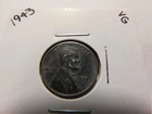1943 STEEL Lincoln Wheat Cent-Good to Very Good Condition
