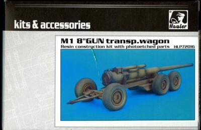Hauler Models 1/72 U.S. M1 8'' GUN ON TRANSPORT WAGON
