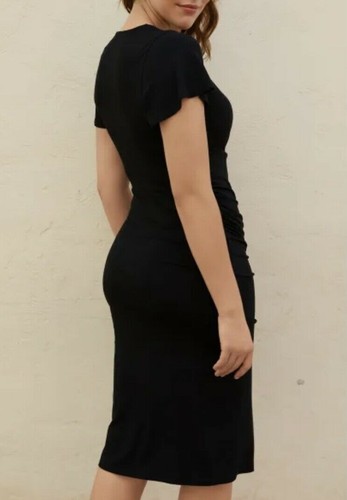 BRAVISSIMO Felicity Wrap Dress Midi Ruched Dress Smart Party 5 colours NEW BR229 - Picture 2 of 6