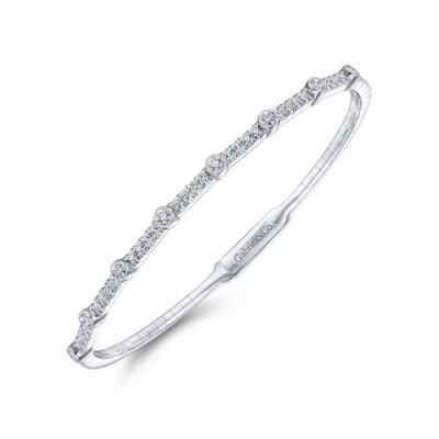 Vorsteckbarer Armreif 14K Weißgold Gold ''Gabriel & Co'', 0,52 ctw Diamant