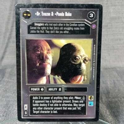 DR. EVAZAN & PONDA BABA - Reflections II - Star Wars CCG Customizeable Card Game