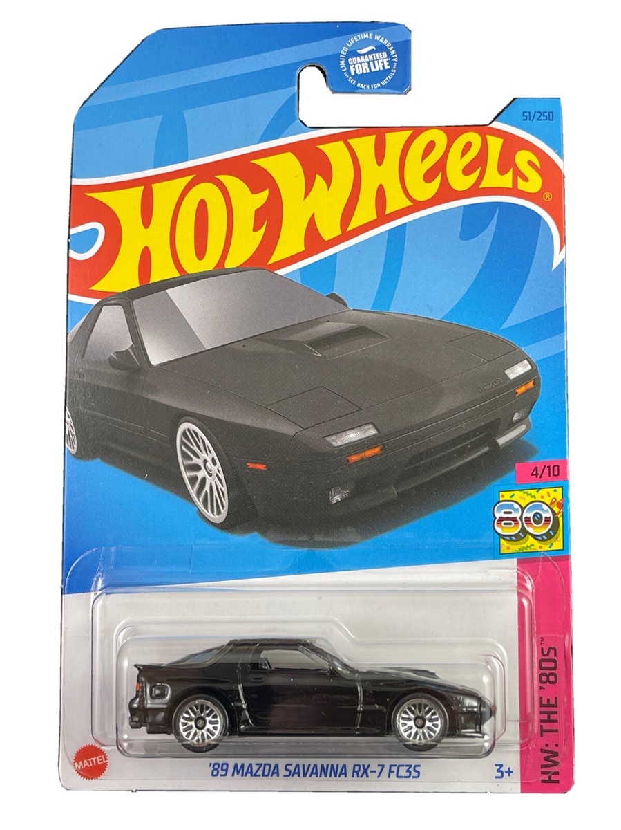 Hot Wheels 2023 HW: The 80s 4/10 Black '89 Mazda Savanna RX-7 FC3S