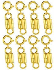 8 Pcs Magnetic Clasps and Closures Beads Chain Extender for Necklace Bracelet