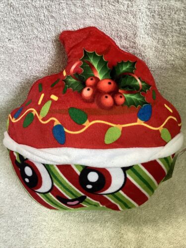 STUFFED PLUSH SWEET TREATS GREEN & RED STRIPED CUPCAKE NWT - Picture 1 of 1