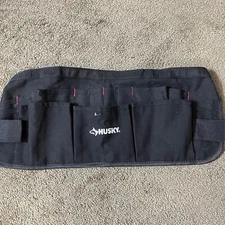 NEW 24in 13-pocket Black Canvas Waist Apron Adjustable Tool Belt Pocket Storage