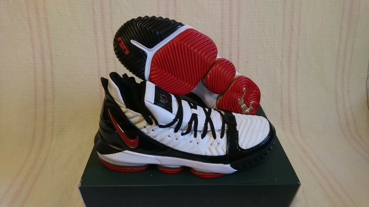 Nike Lebron XVI 16 SB Remix Black White Red Gold 49ers CD2451 101