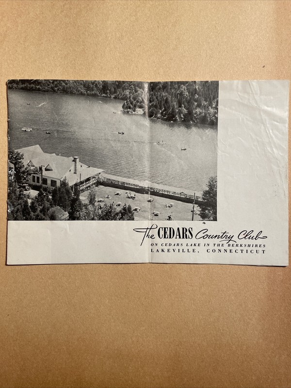 The Cedars Country Club, Lakeville, CT brochure 