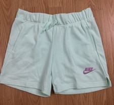 Nike Big Girls Sportwear Club French Terry Shorts Green Size:S New