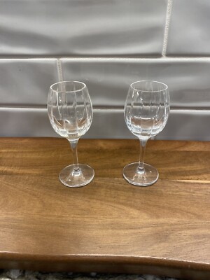 2 Williams-Sonoma Dorset Cut Crystal Cordial Glasses