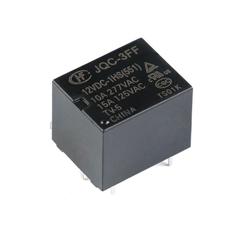 Hongfa-Relais HF3FF-JQC-3FF-005 012 024-1HS 10A 4-Pin 5V 12V 24VDC Relais - Picture 5 of 6