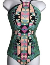 No Boundaries Tropical Swimsuit  Size 7/9  Open Back  Scrappy  One Piece