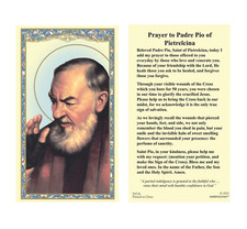(2 copies) St. Padre Pio of Pietrelcina Holy Prayer Cards Catholic Christian