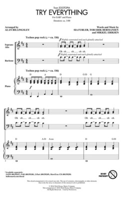 Try Everything Disney Choral SAB Shakira