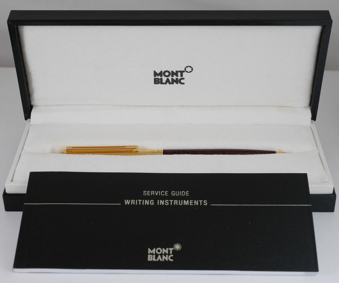 Montblanc Noblesse Doue Marble Red Lacquer & GP Mechanical Pencil