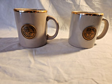 Vintage Waechtersbach 1982 UPS~United Parcel Service 75 Years~Pair Coffee Mugs.