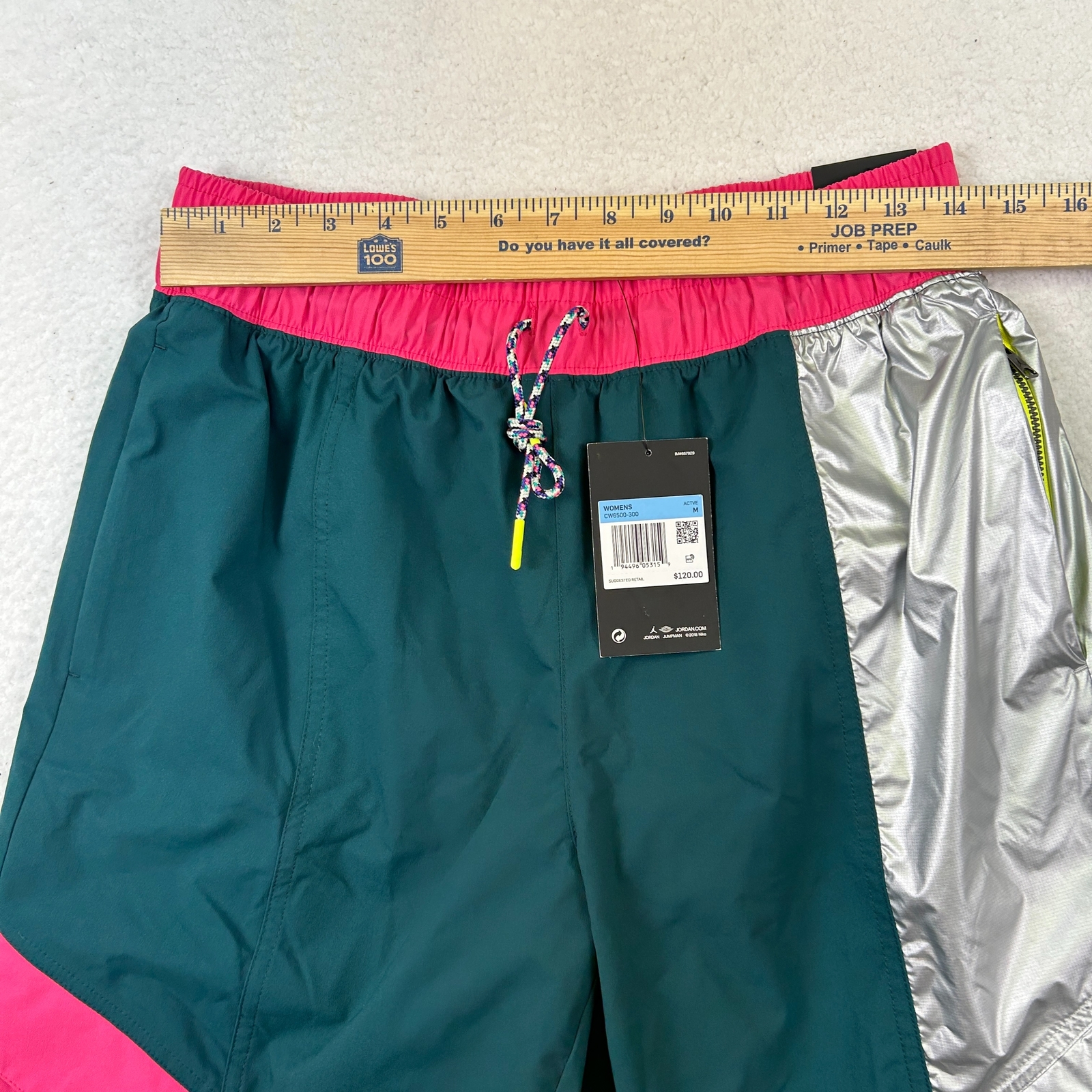 Jordan Pants Womens Medium CW6500-300 Air Jordan Retro Track Colorblock thumbnail 13