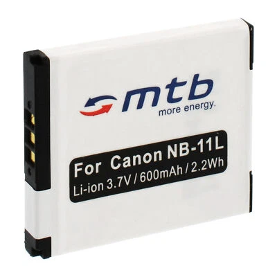 MTB MORE ENERGY Batterie NB-11L NB11L pour Canon PowerShot A2500, A2600, A3500 IS