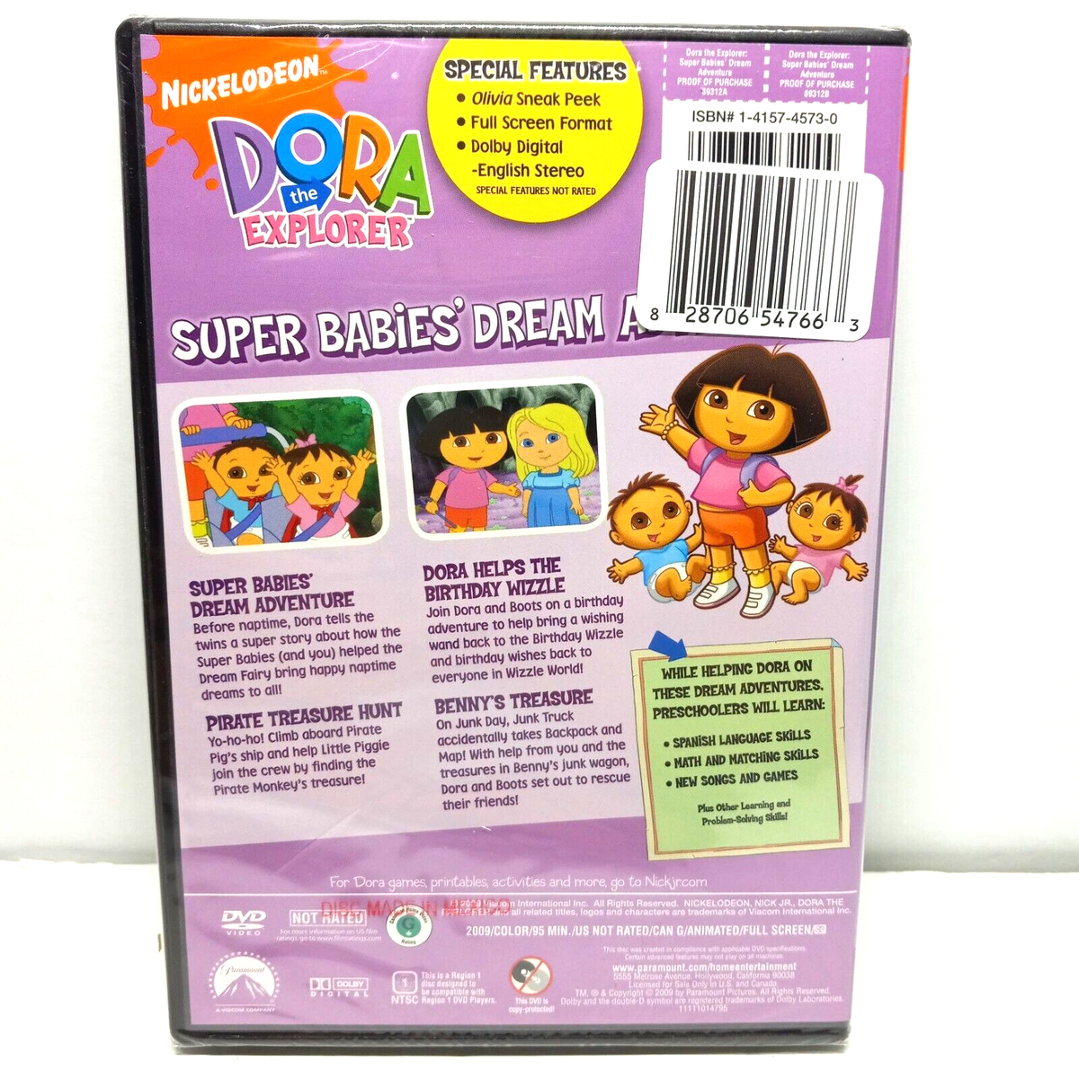 Dora The Explorer (DVD) Super Babies Dream Adventure 2009