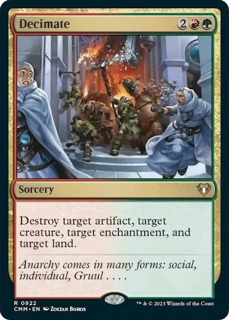 DECIMATE 922 Commander Masters MTG Magic NM