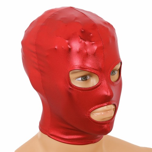 Unisex Blindfold Face Cover Cosplay Costume Zentai Hood Open Eye Mouth Headgear - Picture 41 of 170