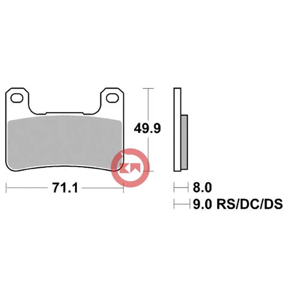 SBS 806HS KIT PASTIGLIE FRENO ANTERIORE per SUZUKI DL V STROM 1000 2014-2016 - Изображение 2 из 4