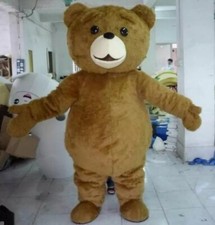 2025 Teddy Bear of TED Adult Size Halloween Cartoon Mascot Costume Fancy Dress