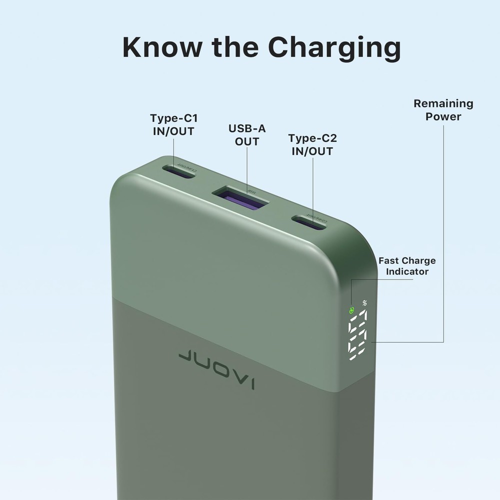 10000mAh 35W Fast Charging Power Bank - Portable Battery Pack