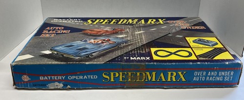 Speedmarx Battery Operated Race Car Track Original Box Untested PSB - Picture 9 of 14