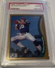 1998 Topps Chrome Peyton Manning #165 Football Card PSA 10 GEM MINT 🔥🔥