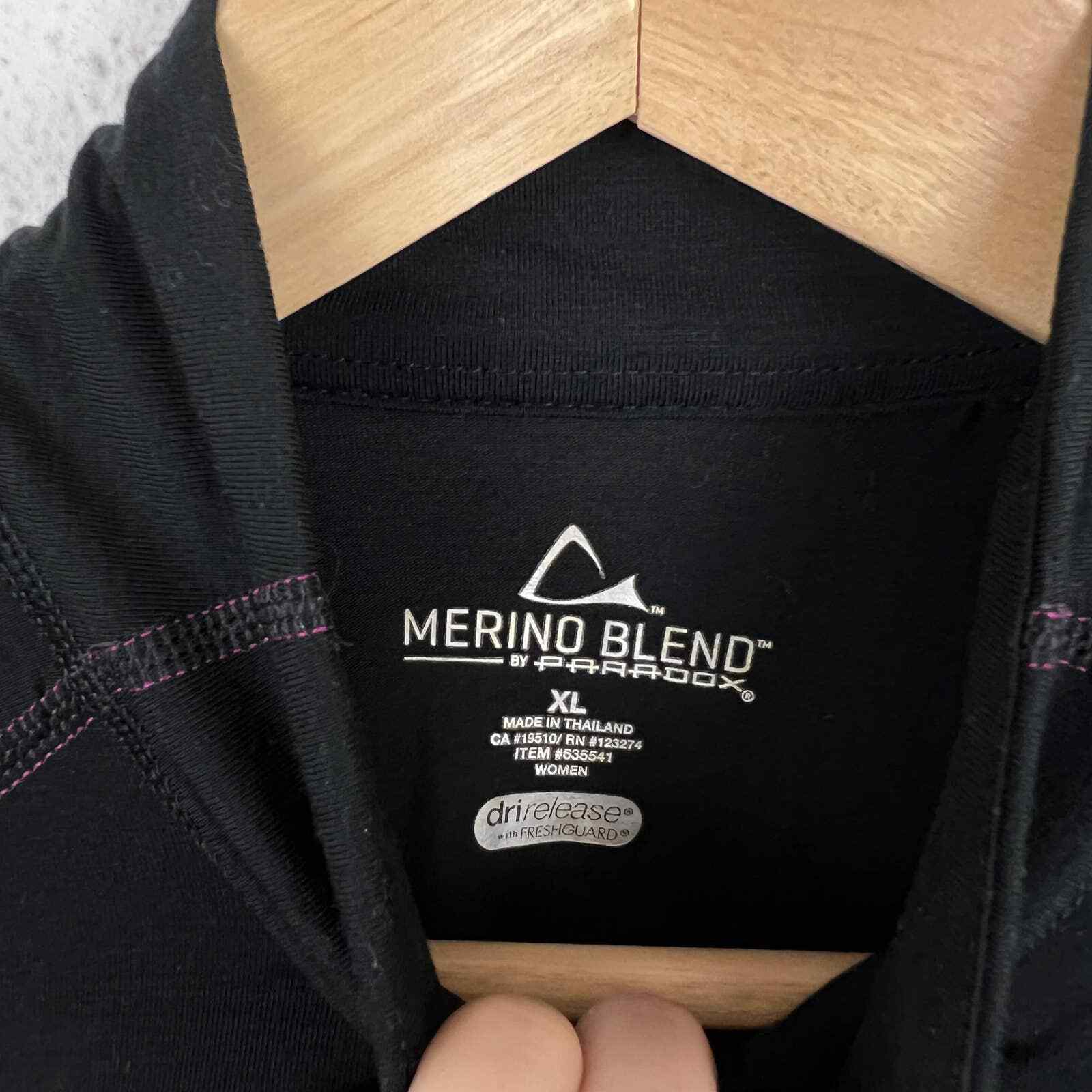 Paradox DriRelease Merino Blend 1/2 Zip Base Layer XL Gem