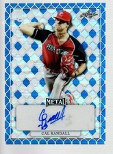 2022 Leaf Perfect Game A-A Auto Blue Rainbow #MA-CR1 Cal Randall 14/25