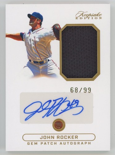 JOHN ROCKER 2024 ANDENKEN MULTISPORT SIGNED AUTO AUTOGRAMM EDELSTEIN PATCH 68/99