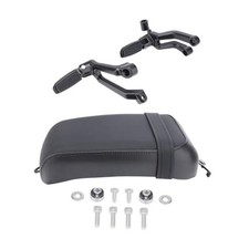Passenger Seat Kit, Rear Leather Seat and Foot Pegs Fit for Harley Nightster