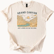 Grand Canyon Scenic Graphic Shirt Life on the Edge Sunset Desert Nature Tee